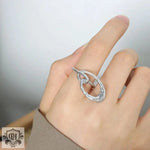 18K Gold Oval Geometric Ring - QH Clothing