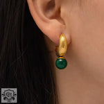 18K Gold Pearl Drop Earrings - QH Clothing