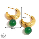 18K Gold Pearl Drop Earrings - QH Clothing