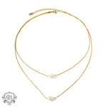 18K Gold Pearl Fusion Necklace - QH Clothing