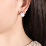 18K Gold Retro Fashion Irregular Earrings with Pearl Design Simple Style - QH Clothing