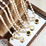 18K Gold Pearl & Pendant Necklace - QH Clothing