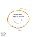 18K Gold Pearl Pendant Necklace - QH Clothing