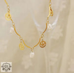 18K Gold Pearl & Pendant Tassel Necklace - QH Clothing