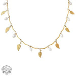 18K Gold Pearl & Pendant Tassel Necklace - QH Clothing