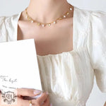 18K Gold Pearl & Pendant Tassel Necklace - QH Clothing