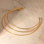 18K gold simple personalized multi-layer design necklace - QH Clothing