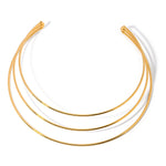 18K gold simple personalized multi-layer design necklace - QH Clothing