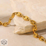 18K Gold Pig Nose Buckle Versatile Anklet - QH Clothing