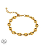 18K Gold Pig Nose Buckle Versatile Anklet - QH Clothing