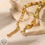 18K Gold Pig Nose Buckle Versatile Anklet - QH Clothing