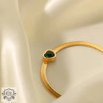 18K Gold Plated Green/White/Pink Heart Zircon Bracelet - QH Clothing