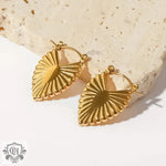 18K Gold Plated Heartbeat Earrings - QH Clothing