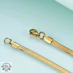 Luxurious 18K Gold Plated Serpent Chain Necklace -  QH Clothing