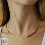 Luxurious 18K Gold Plated Serpent Chain Necklace -  QH Clothing