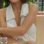 Luxurious 18K Gold Plated Serpent Chain Necklace -  QH Clothing