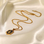 18K Gold Plated Snake Diamond Pendant Necklace - QH Clothing