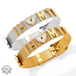 18K trendy fashion HM matching strap design light luxury style bracelet - QH Clothing