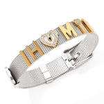 18K trendy fashion HM matching strap design light luxury style bracelet - QH Clothing