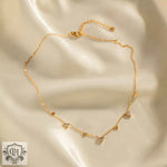 18K Gold-Plated Triangular Zircon Necklace - QH Clothing