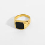 18K Gold-Plated Zircon Rings - QH Clothing