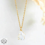 18K Gold Rabbit Gemstone Pendant Necklace - QH Clothing