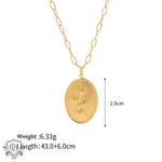 18k Gold Rose Design Pendant Necklace - QH Clothing