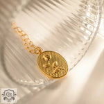 18k Gold Rose Design Pendant Necklace - QH Clothing