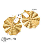 18K Gold Scalloped Lace Earrings - QH Clothing