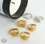 18K Gold Seashell Inspired Ring - QH Clothing