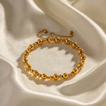 18K Gold Simple Ball Design Versatile Bracelet - QH Clothing