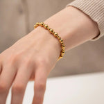 18K Gold Simple Ball Design Versatile Bracelet - QH Clothing