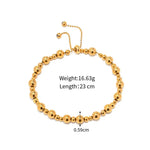 18K Gold Simple Ball Design Versatile Bracelet - QH Clothing