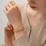 18K Gold Simple Ball Design Versatile Bracelet - QH Clothing