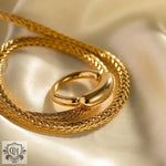 18K Gold Simple Bar Ring - QH Clothing