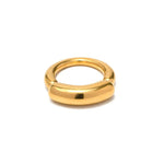 18K Gold Simple Bar Ring - QH Clothing