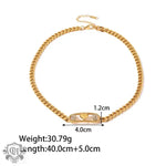 18K Gold Simple Diamond Heart/Star Design Bracelet & Necklace - QH Clothing