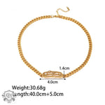 18K Gold Simple Diamond Heart/Star Design Bracelet & Necklace - QH Clothing