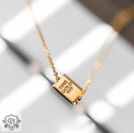 18K Gold Simple Small Gold Bar Design Anklet - QH Clothing