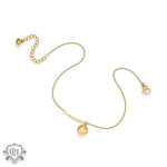 18K Gold Smiley Face Anklet - QH Clothing