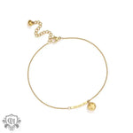 18K Gold Smiley Face Anklet - QH Clothing