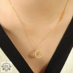 18K Gold Smiley Face Pendant Necklace - QH Clothing