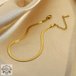 18K Gold Snake Chain Anklet - QH Clothing