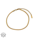 18K Gold Snake Chain Anklet - QH Clothing