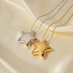 18K Gold Star Pendant Necklace - QH Clothing