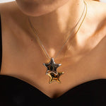 18K Gold Star Pendant Necklace - QH Clothing