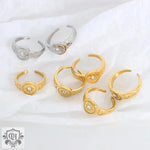 18K Gold Starry Zircon Ring - QH Clothing