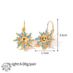 18K Gold Sun Drop Earrings - QH Clothing