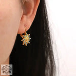 18K Gold Sun Drop Earrings - QH Clothing