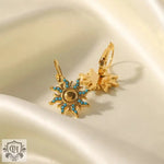 18K Gold Sun Drop Earrings - QH Clothing